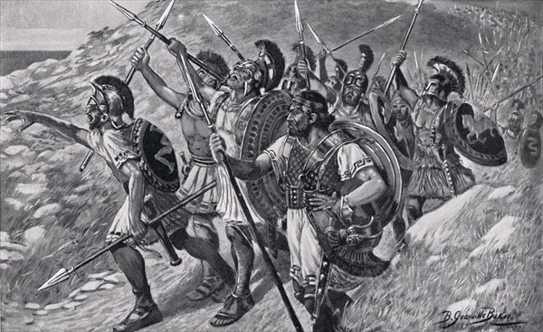 seeing the sea meant that the Greeks could at least leave the hostile land of Persia and fight nearer to home.