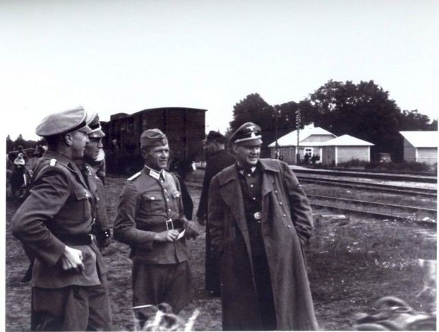 Himmler's henchman and death camp architect Odilo Globocnik at Sobibor. 