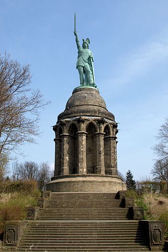 Statue of Arminius (Hermann in German) near the site of the battle in Germany