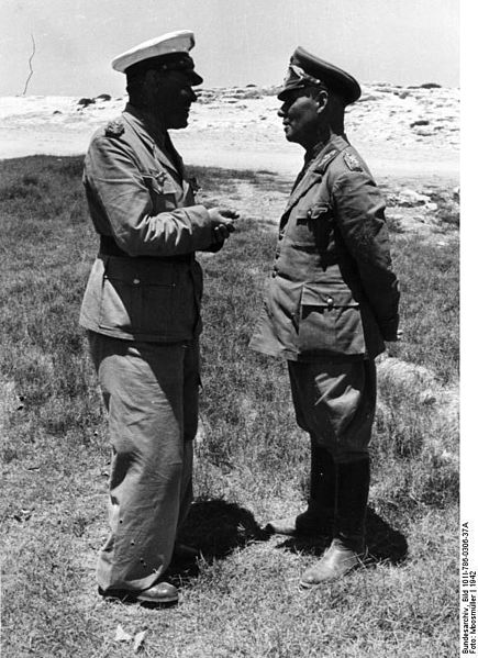 Kesselring and Rommel (right) in North Africa 1942 (Bundesarchiv)
