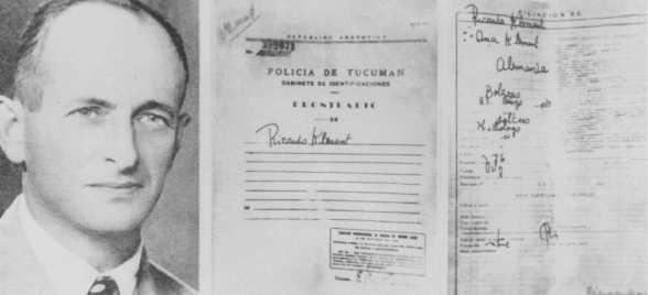 False identification papers used by Adolf Eichmann while he was living in Argentina under the assumed name Ricardo Klement. — The Jacob Rader Marcus Center of the American Jewish Archives