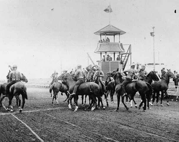 Royal NorthWest Mounted Police engaging in a "Balaklava melee". Flickr / BiblioArchives / LibraryArchives)