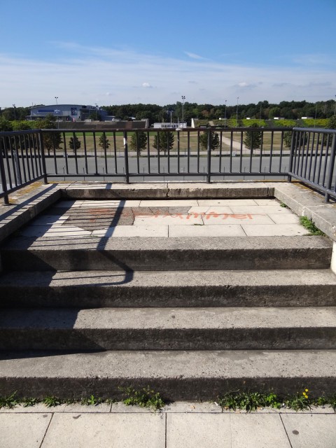 The stand from which Hitler made his speeches