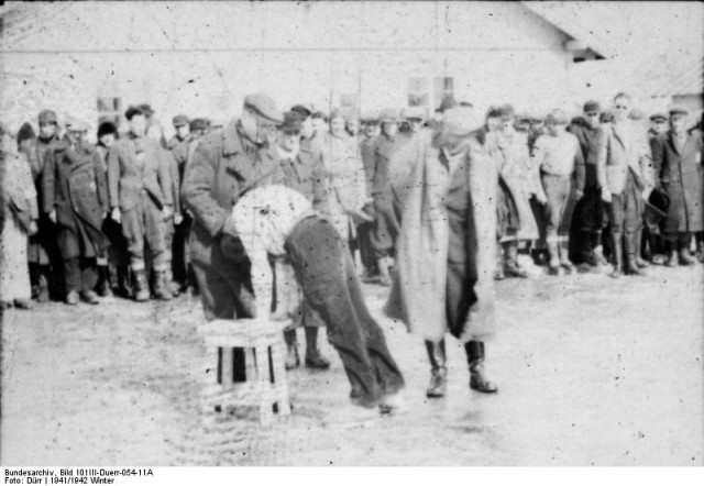 Lettland, KZ Salaspils, Häftlingsmißhandlung