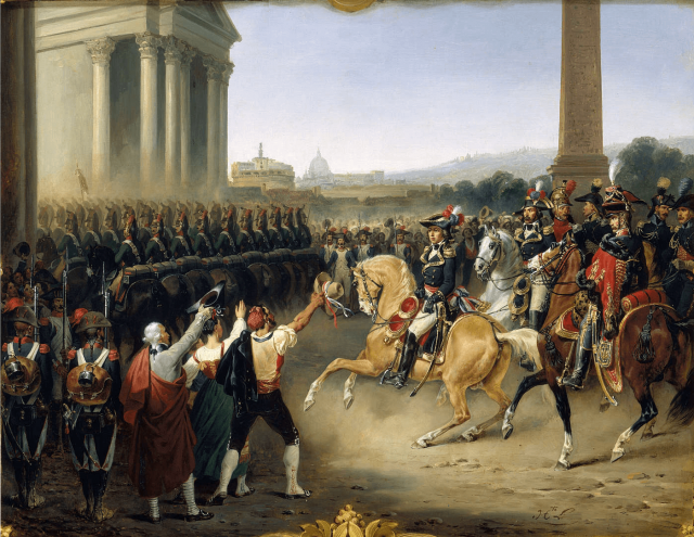 French troops entering in Rome in 1798 (Wikipedia)