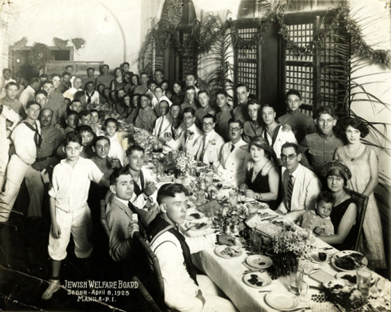 Jews celebrating Passover Seder in Manila on 8 April 1925