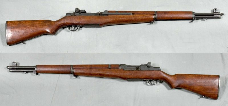 M1 Garand rifle, USA. Caliber .30-06. From the collections of Armémuseum (Swedish Army Museum), Stockholm. 