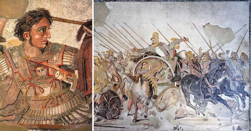 The Alexander Mosaic showing the Battle of Issus