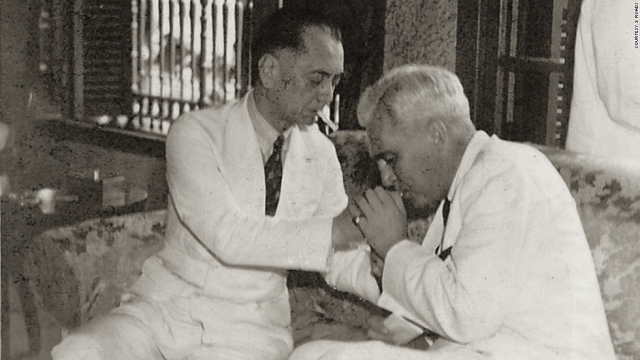 Quezon with McNutt at the former's Marikina estate in 1938