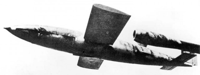 V1 Rocket in flight