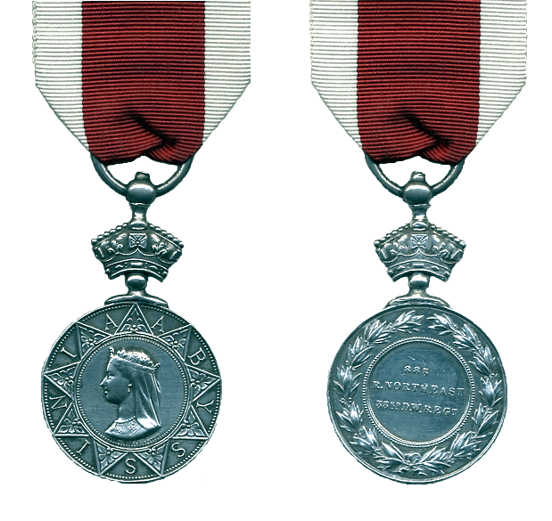 The Abyssinian Campaign Medal featuring the likeness of Queen Victoria. Issued to those who served on the expedition