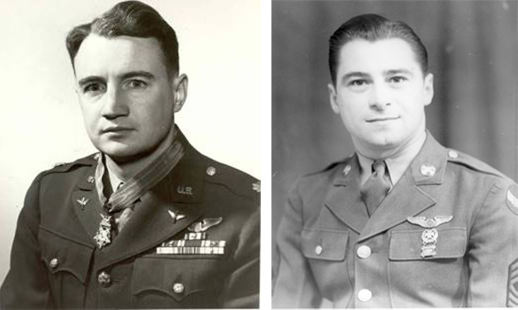 Lt. Col. Jay Zeamer, Jr. (left) and Joseph Raymond Sarnoski (right).