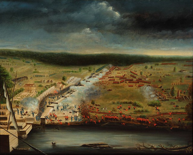 The Battle of New Orleans by Jean Hyacinthe de Laclotte based on his experience as a veteran