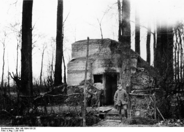 A German strongpoint in the Fromelles salient, July 1916.