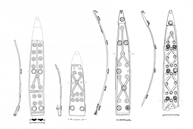 some of the types of decorate equipment of the Germanic warriors, showing that they did have soldiers and did put up a fight, but it just didn't last very long.