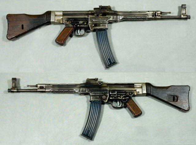MP44 (Sturmgewehr 44), Germany. Caliber 8x33mm Kurz- From the collections of Armémuseum (Swedish Army Museum), Stockholm.
