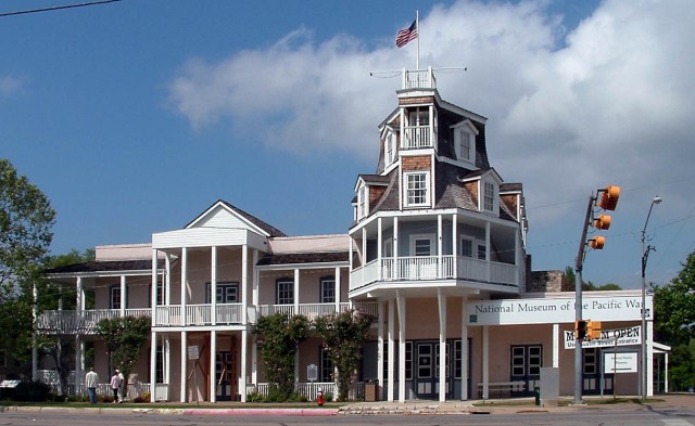 The former Nimitz Hotel now serves as the Nimitz Museum in Fredericksburg, TX
