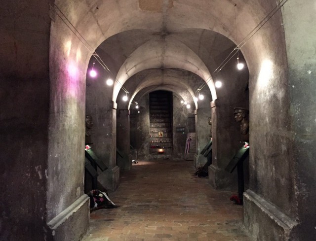 Prague memorial crypt Saint Cyril