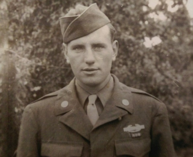 Raymond Miller was drafted into the U.S. Army in 1944 and served in Europe as a combat rifleman and squad leader with the 334th Infantry Regiment of the 84th Infantry Division. Courtesy of Robert Miller