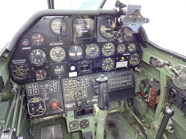 The rebuilt cockpit