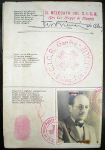 Red Cross passport under the name of "Ricardo Klement" that Eichmann used to enter Argentina in 1950