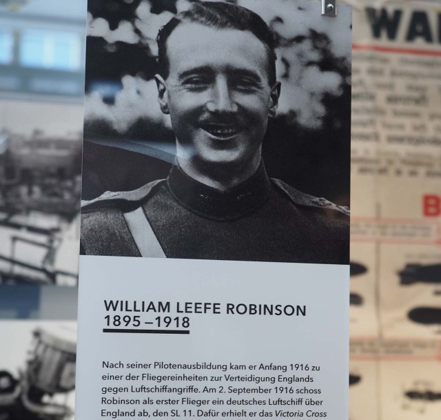 British VC winner at the Zeppelin Museum Friedrichshafen. Picture by: www.thetraveltrunk.net