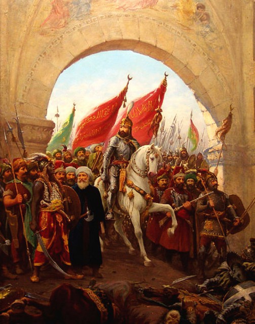 Painting of the Victorious Sultan entering his new capital