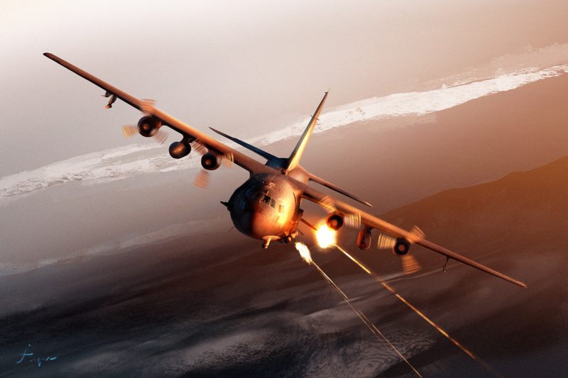 Sømil Støvet Lull Watch: Lockheed AC-130U Gunship Live Firing! | War History Online