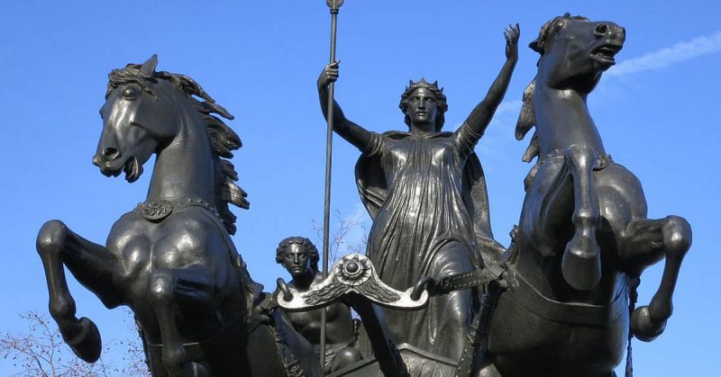 Boudica Statue at Westminster. By Paul Walter - CC BY 2.0