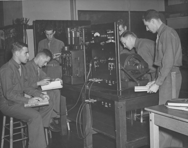 Students of the Army Specialized Training Program Studying Electrical Engineering via http://scarc.library.oregonstate.edu/coll/rg059/imagecredits.html
