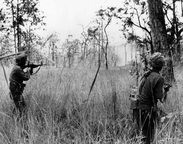 Infantry advancing on X-Ray