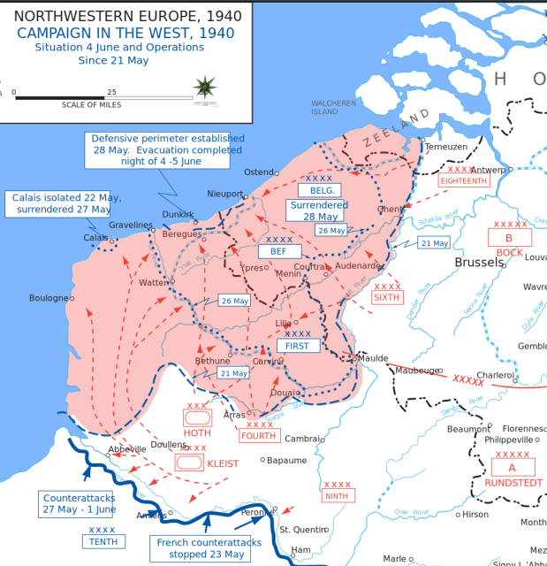 Dunkirk Map