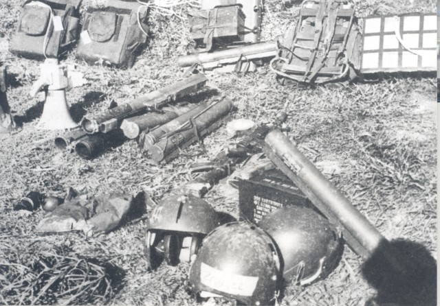 Equipment left behind by Sơn Tây raiders.