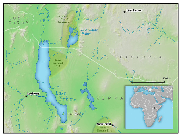 Lake Turkana's levels rise and fall often, allowing access to millennia worth of data. as digs progress more information is sure to come. 