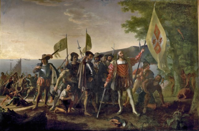 Christopher Columbus's first landing in the Americas in 1492