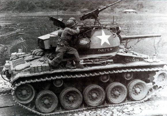M24 Chaffee out in the field