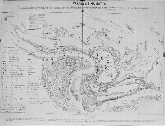 Plan view of the Fortress of Humaitá.