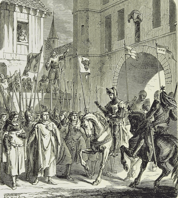 William received a warm welcome when he arrived to help the rebels.