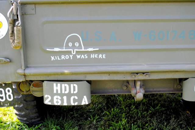 KILROY WAS HERE Vinyl Waterproof Decal Sticker WWII WW2 Graffiti 
