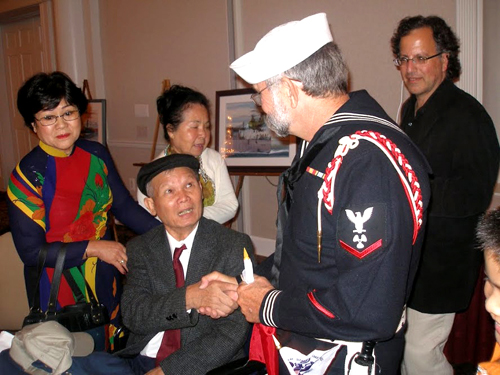 Nguyen reunited with members of the USS Kirk in 2010