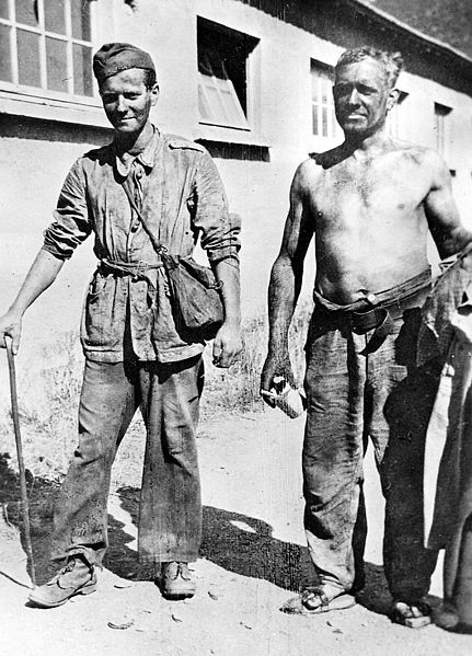 Polish captives released from a Soviet gulag in early autumn of 1941. These have just volunteered to join Anderson's Army.