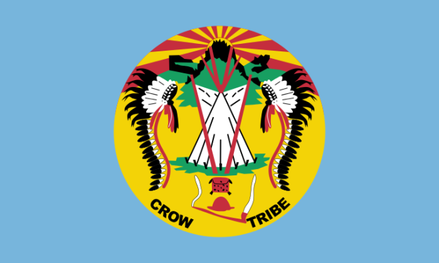 https://en.wikipedia.org/wiki/Crow_Nation#The_modern_Crow_Tribe_Aps.C3.A1alooke_Nation Flag of the Crow Nation