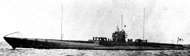 The Japanese submarine I-1 in 1930