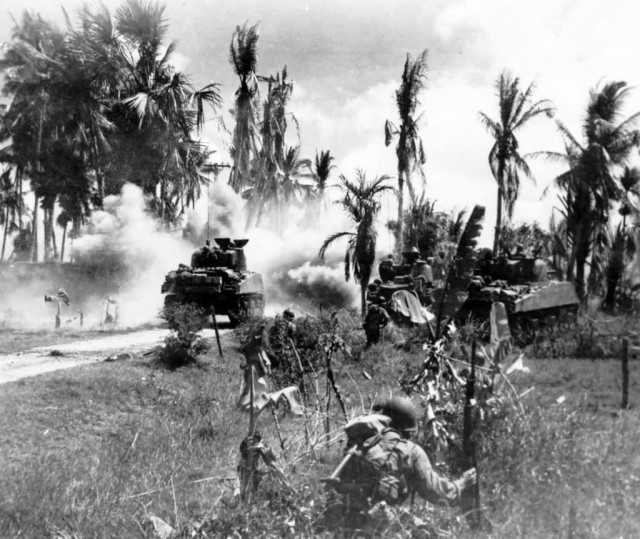 M4_Sherman_Tanks_Phillipines_1945