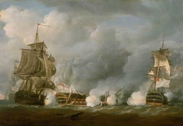 HMS Defence at the Battle of the Glorious 1 June 1794, Nicholas Pocock