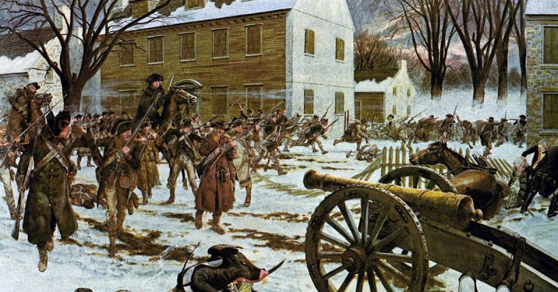 Battle of Trenton, by H. Charles McBarron, Jr., 1975 