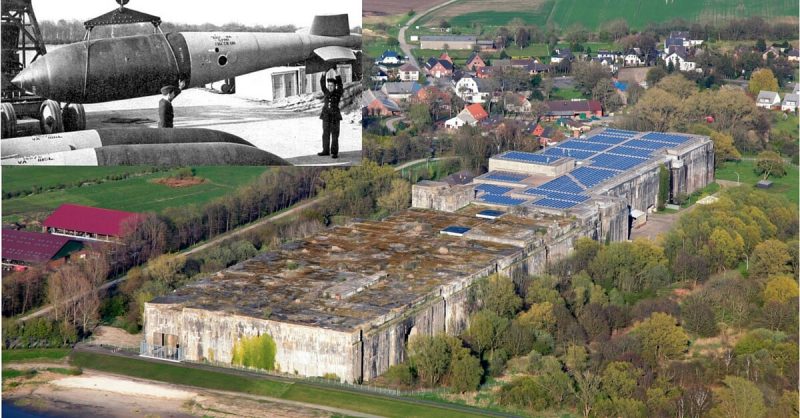 Aerial picture of Bunker Valentin in Bremen. By Olliku - CC BY-SA 3.0