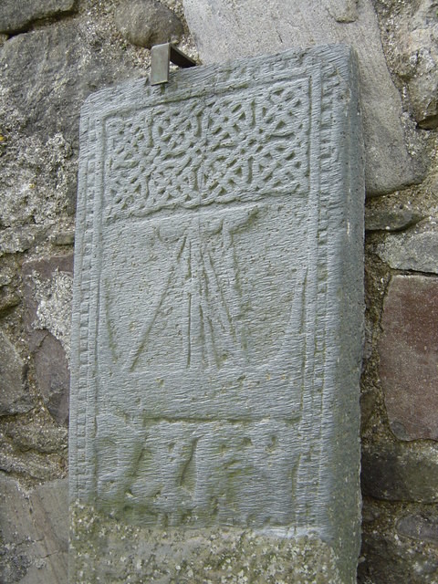 Representation of a Norse Longship from a medieval gravestone (Photo by Andy Waddington at Geograph.org.uk) 