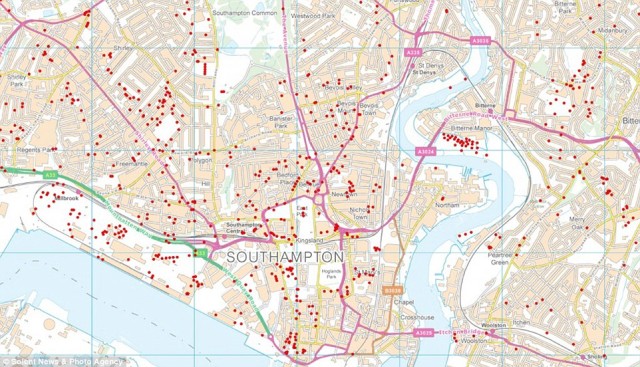 map southampton