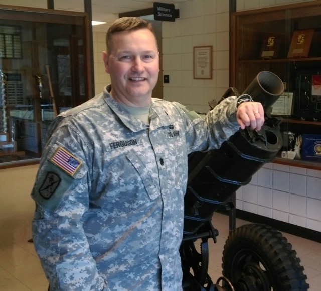 Serving as Professor of Military Science for Lincoln University’s ROTC program for the past three years, Lt. Col. Ray Ferguson will leave for Ft. Lee, Va., later this summer for the final duty assignment of his 27-year career. Courtesy of Jeremy P. Ämick